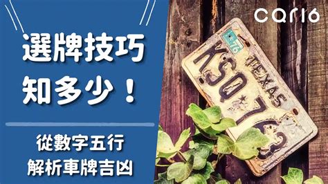 屬雞車牌|選牌技巧知多少！從數字五行解析車牌吉凶